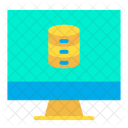 Monitor Data Icon - Download in Flat Style