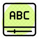 Monitor de alfabeto  Ícone