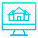 Venta De Casas En Linea Venta De Casas En Linea Publicidad De Casas Icono
