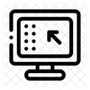 Monitor De Computadora Pantalla Visualizacion Icono