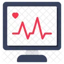 Monitor De Ecg Eletrocardiograma Eletrocardiograma Icon