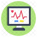 Monitor De Ecg Eletrocardiograma Eletrocardiograma Icon