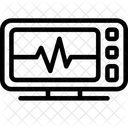 Monitor de electrocardiograma  Icono