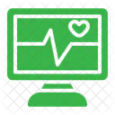 Monitor De Frecuencia Cardiaca Monitor De Ecg Cardiologia Icon