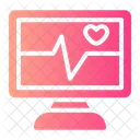 Monitor De Frecuencia Cardiaca Monitor De Ecg Cardiologia Icon