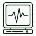 Monitor De Frequencia Cardiaca Batimento Cardiaco Dispositivo Medico Ícone