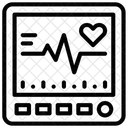 Monitor De Frequencia Cardiaca Frequencia Cardiaca Medico Ícone