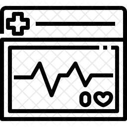 Monitor de frequência cardíaca  Ícone