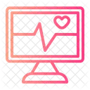 Monitor De Frequencia Cardiaca Monitor De Ecg Cardiologia Ícone