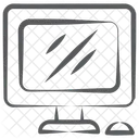 Monitor De Pantalla Computadora Lcd Icono