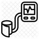 Monitor De Presion Arterial Esfigmomanometro Medico Icono