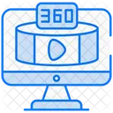 Monitor  degree  Icon