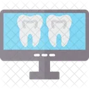 Monitor De Dientes Computadora Dental Icon