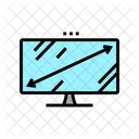 Monitor Diagonal  Icon