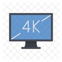 Monitor Display 4 K  Icon