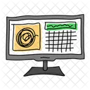 Monitor doodle  Icon