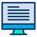 Monitor E Learning  Icon