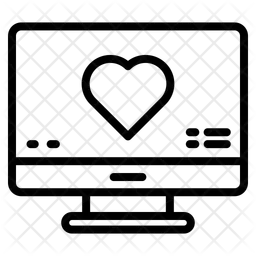 Monitor de ecg  Ícone