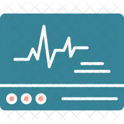 Monitor ecg  Icono