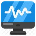 Monitor De Ecg Eletrocardiograma Eletrocardiograma Ícone