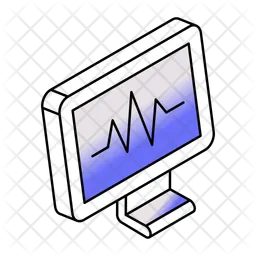 Monitor ecg  Icono