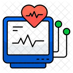 Monitor ecg  Icono