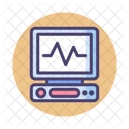 Monitor de ecg  Ícone