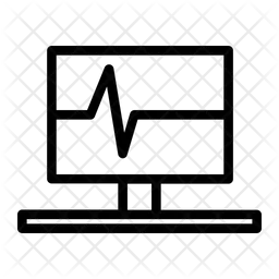 Monitor de ecg  Ícone