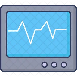 Monitor ecg  Icono