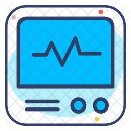Monitor de ecg  Ícone