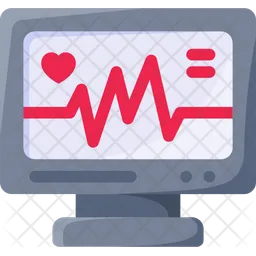 Monitor ecg  Icono