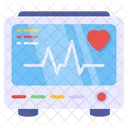 Monitor de ecg  Ícone