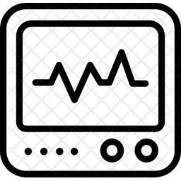 Monitor ecg  Icono
