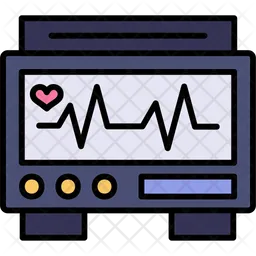 Monitor de ecg  Ícone