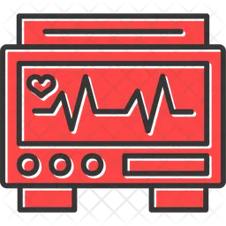 Monitor ecg  Icono