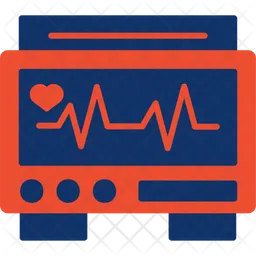 Monitor ecg  Icono