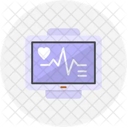 Monitor de ecg  Ícone