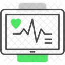 Monitor de ecg  Ícone