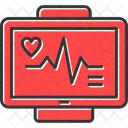 Monitor de ecg  Ícone