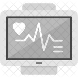 Monitor de ecg  Ícone