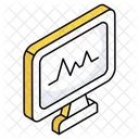 Monitor de ecg  Ícone