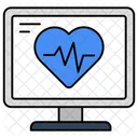 Monitor de ecg  Ícone