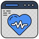 Monitor de ecg  Ícone