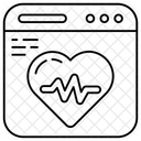 Monitor de ecg  Ícone