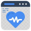 Monitor de ecg  Ícone