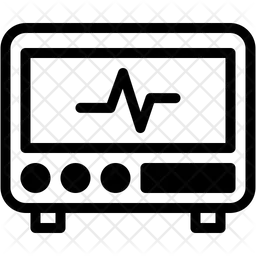 Monitor de ecg  Ícone
