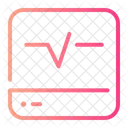 Monitor de electrocardiograma  Icono