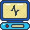 Monitor de electrocardiograma  Icono