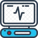 Monitor de electrocardiograma  Icono