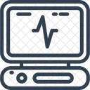 Monitor de electrocardiograma  Icono